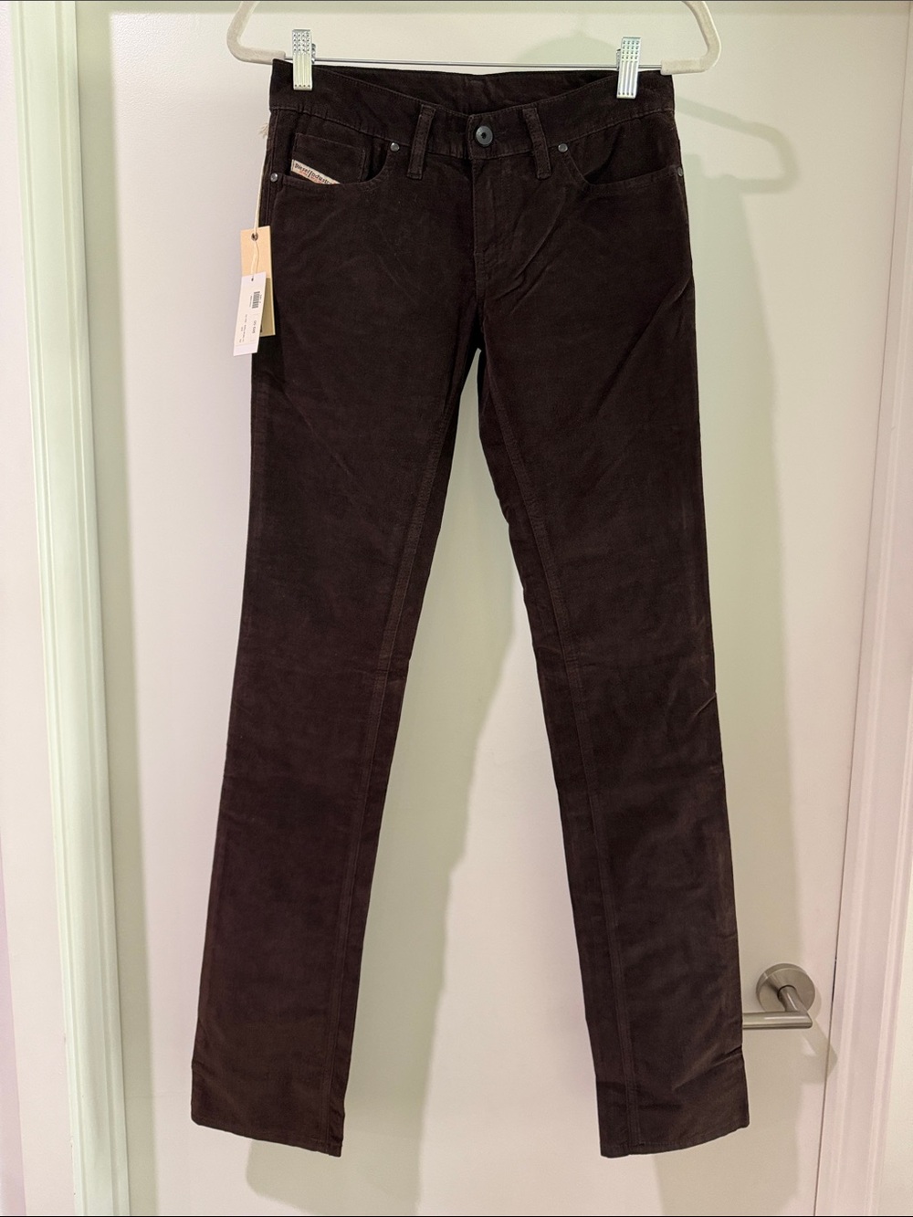 Diesel Liv Dark Brown/Chocolate Corduroy Pants